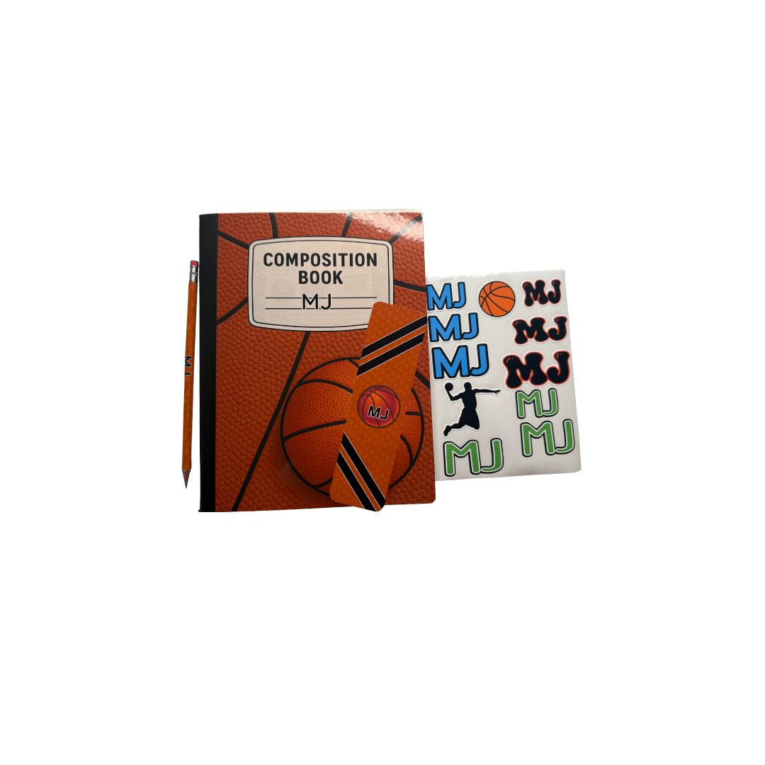 ๐ Back to School Personalized Bundle | Notebook + Bookmark + Sticker Sheet