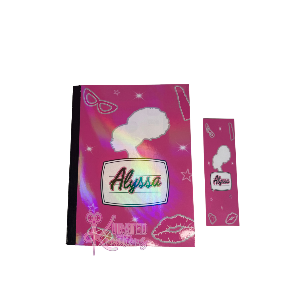๐ Back to School Personalized Bundle | Notebook + Bookmark + Sticker Sheet