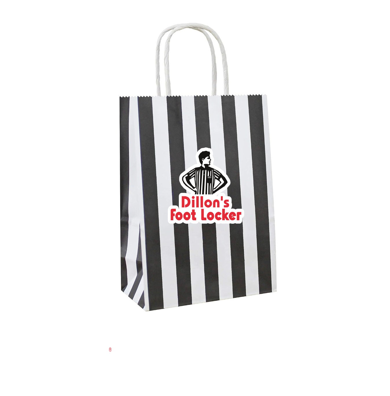 Sneaker party Gift Bag, White and black gift bag, goodie bag