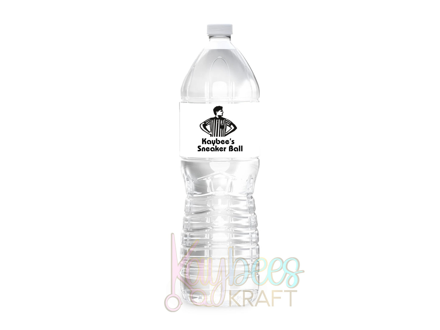 Sneaker Ball Water Bottle Labels, Birthday Water Bottle Labels