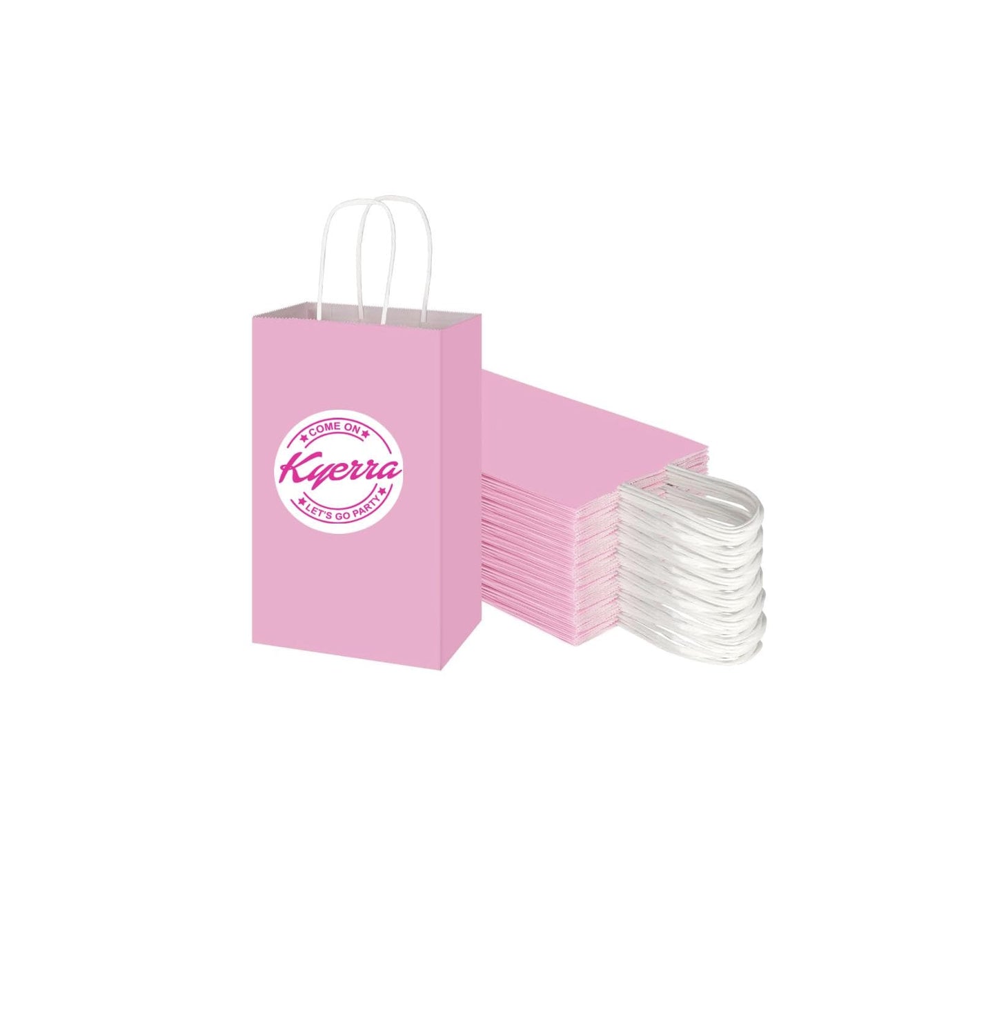 Doll Party Gift Bag, Dolly Gift Bag, Pink Party Favors