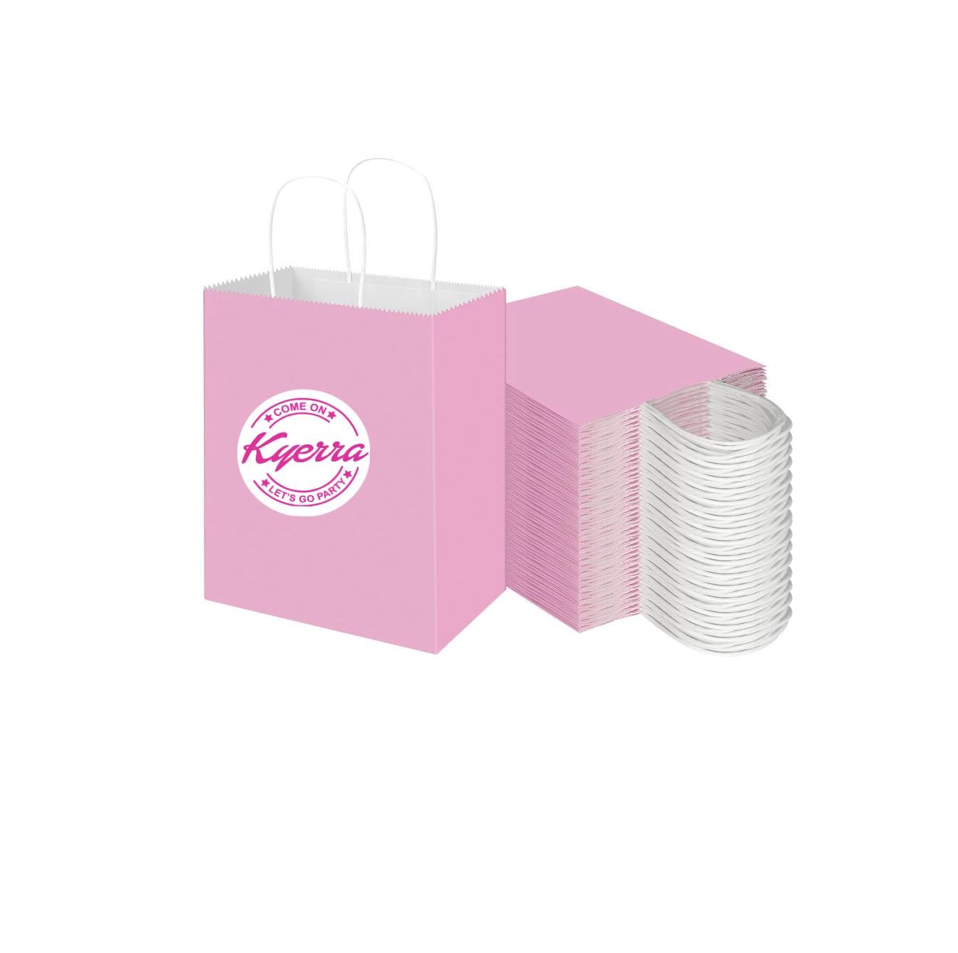 Doll Party Gift Bag, Dolly Gift Bag, Pink Party Favors