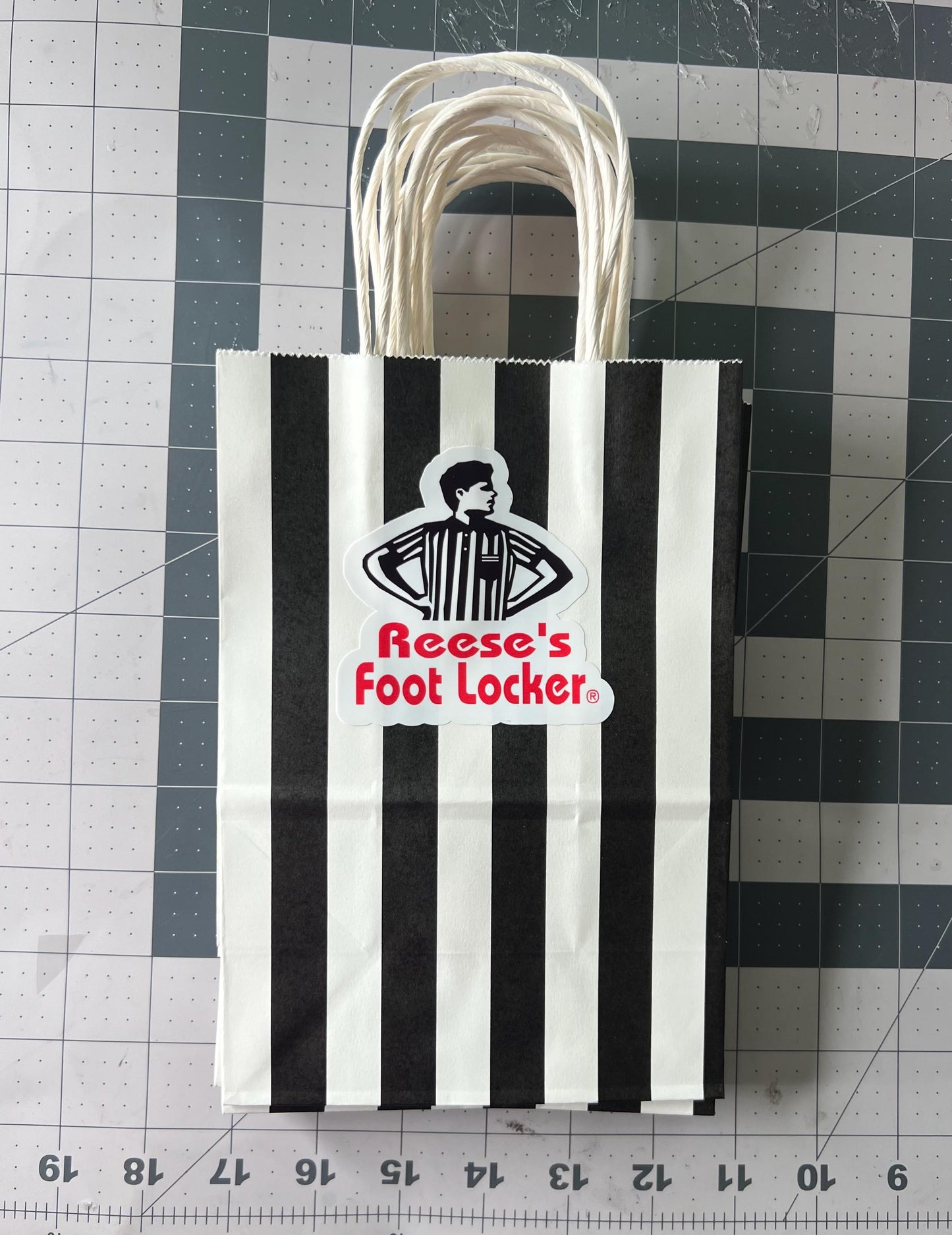 Sneaker party Gift Bag, White and black gift bag, goodie bag
