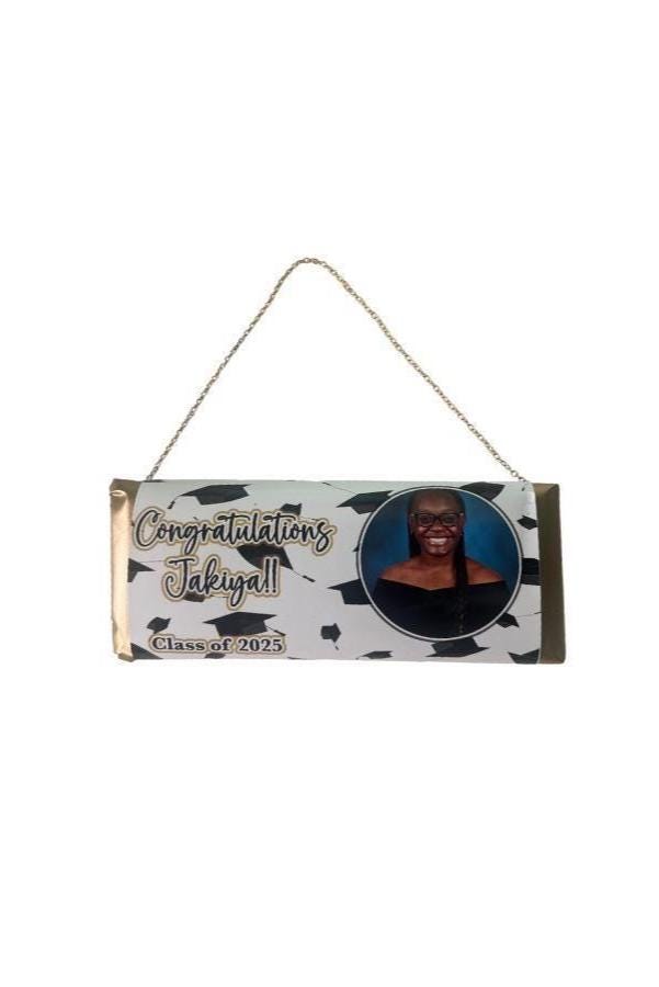 Custom Graduation Hershey Bar Purse | Personalized Grad Gift | Candy Bar Holder for Senior Night, Grad Party Favor, Class of 2025