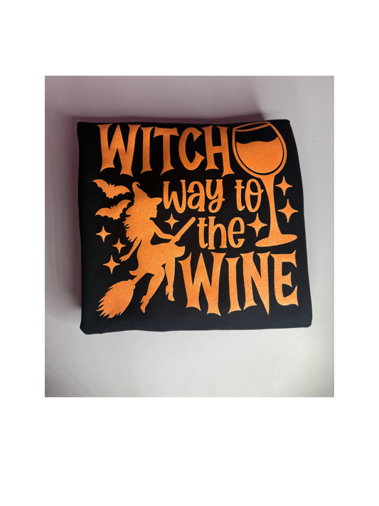 Which Way to the Wine Sweatshirt – Funny Wine Lover Gift | Girls Night, Brunch & Holiday Cozy