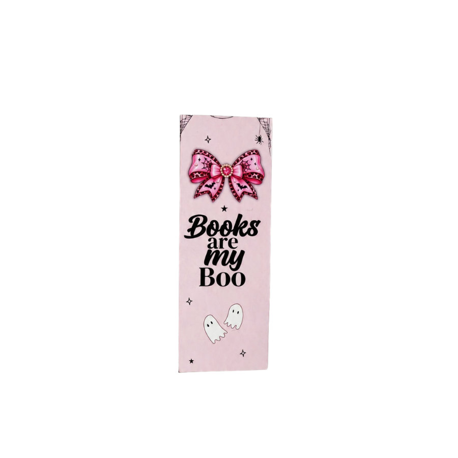 Pink Spooky Reading Halloween Bookmark Collection
