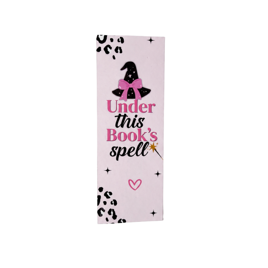 Pink Spooky Reading Halloween Bookmark Collection