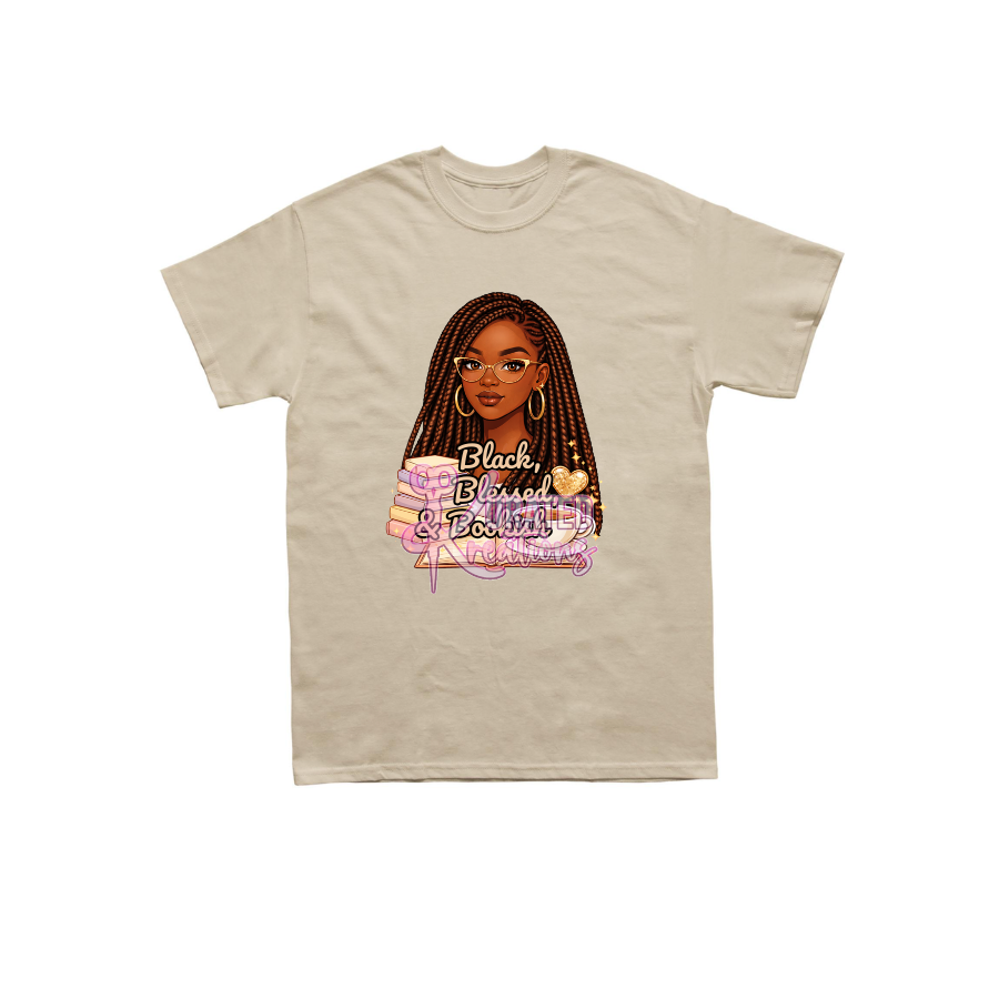 Black, Blessed & Bookish – Luxe Book Lover Tee