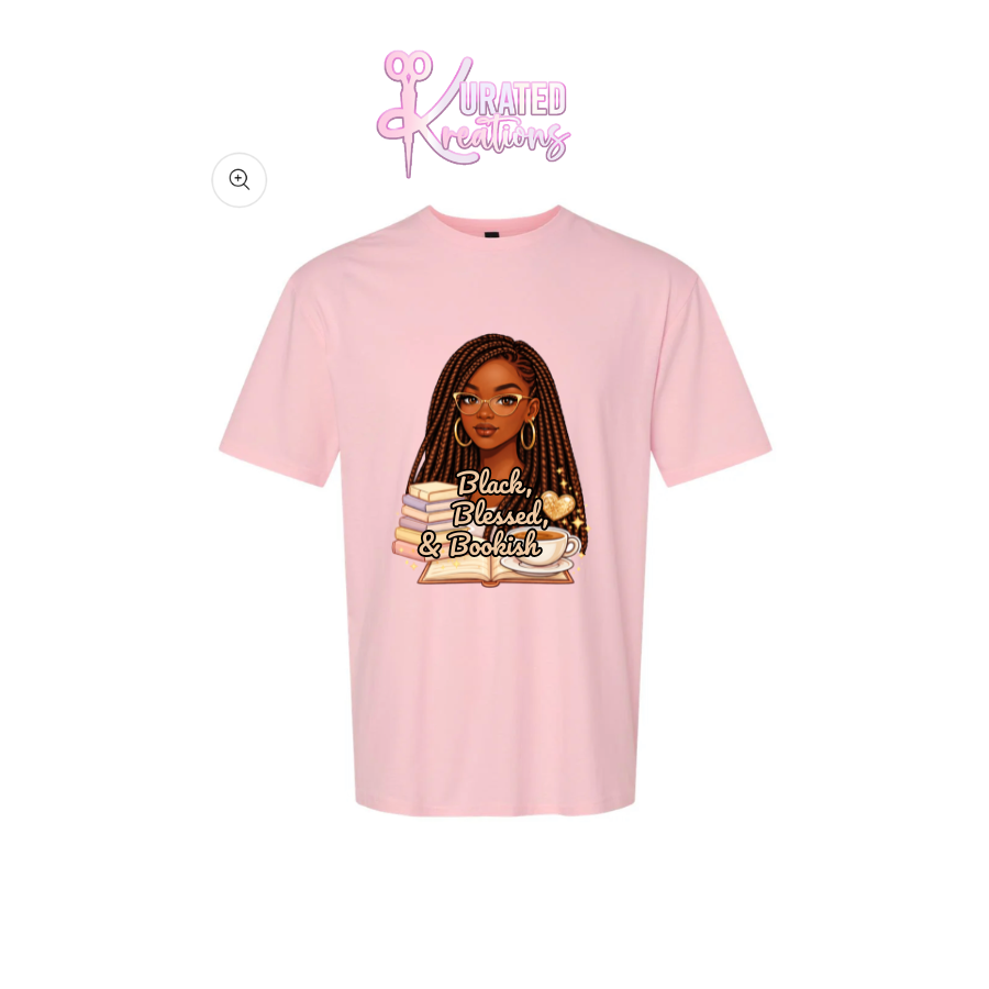 Black, Blessed & Bookish – Luxe Book Lover Tee