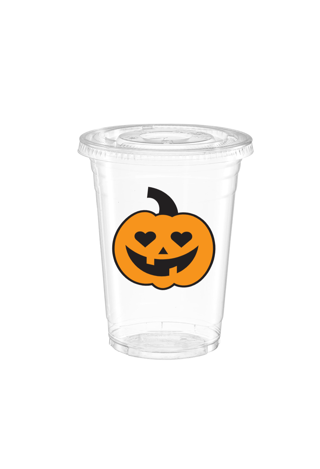 Halloween 16 oz Disposable Cups with Straws – Ghost, Witch Hat & Candy Corn Designs