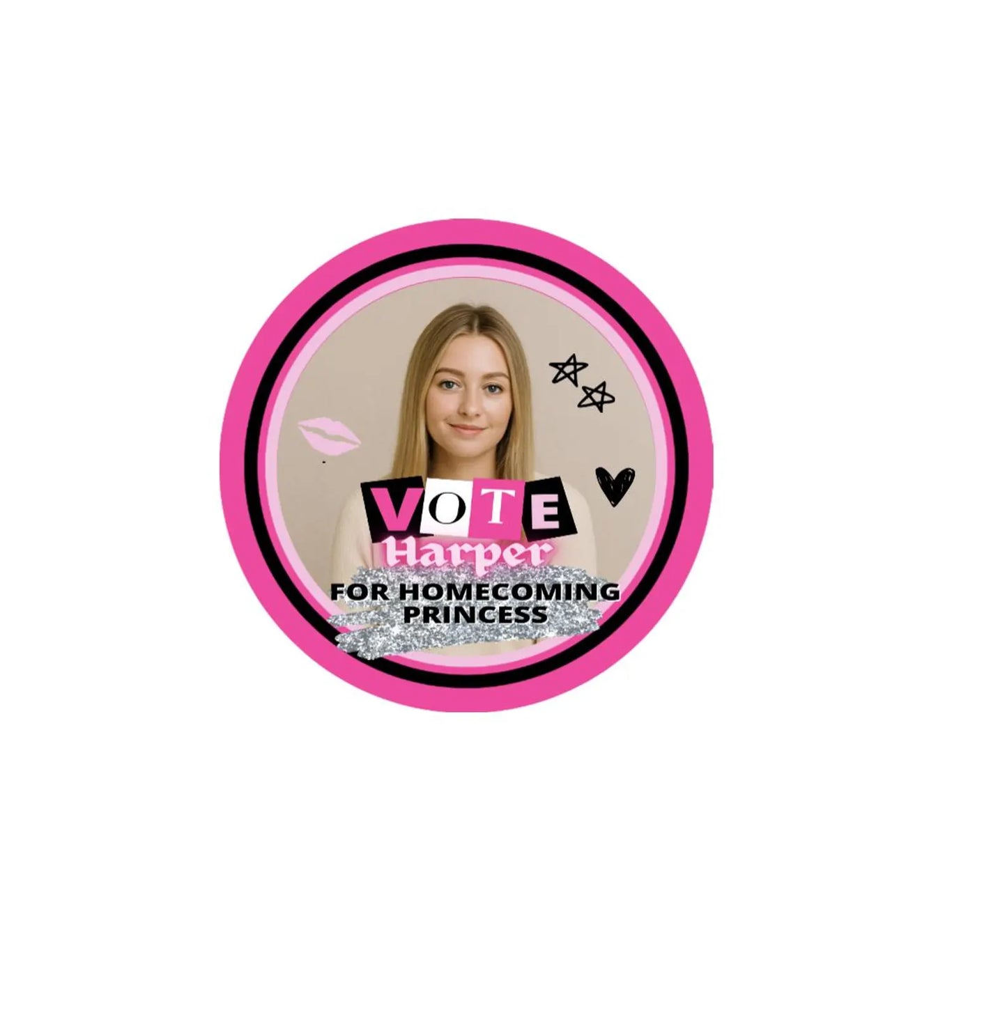 Homecoming Queen Stickers | Vote for Homecoming Queen Stickers | Spirit Week Campaign Stickers | School Election Stickers