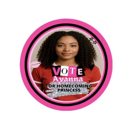 Homecoming Queen Stickers | Vote for Homecoming Queen Stickers | Spirit Week Campaign Stickers | School Election Stickers