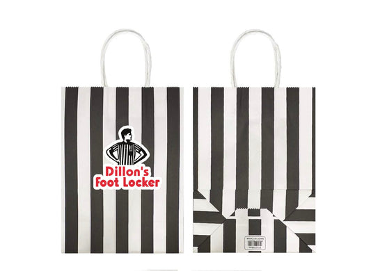 Sneaker party Gift Bag, White and black gift bag, goodie bag