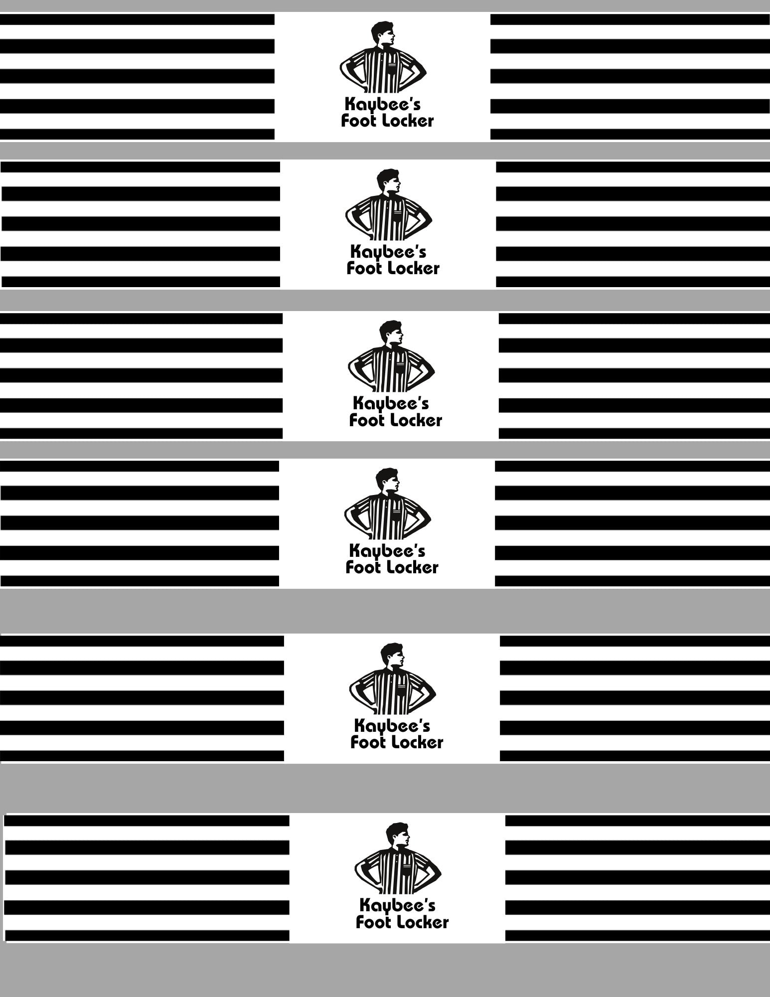 Sneaker Water Bottle Labels, Birthday Water Bottle Labels