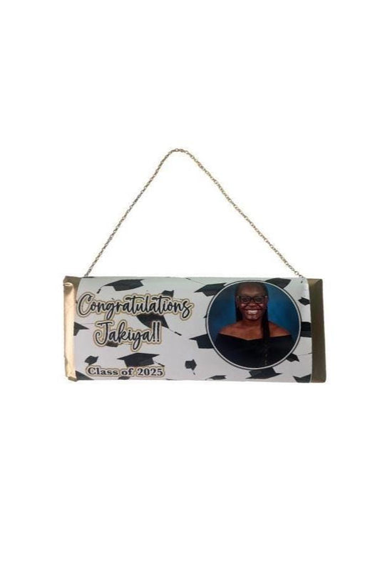 Custom Graduation Hershey Bar Purse | Personalized Grad Gift | Candy Bar Holder for Senior Night, Grad Party Favor, Class of 2025