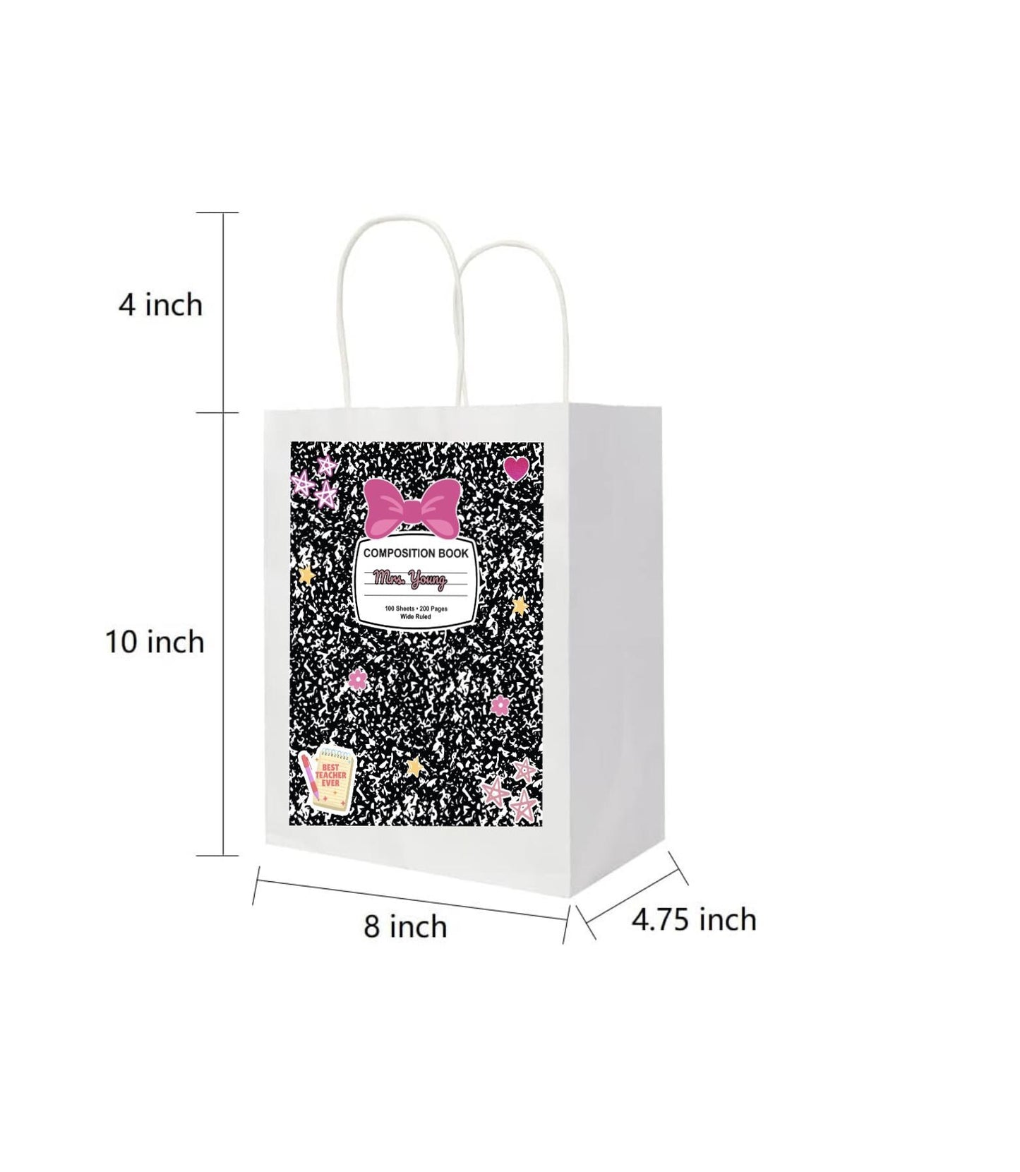 Teacher Appreciation Gift Bags, Teacher Gifts, School Staff, End of Year Favor
