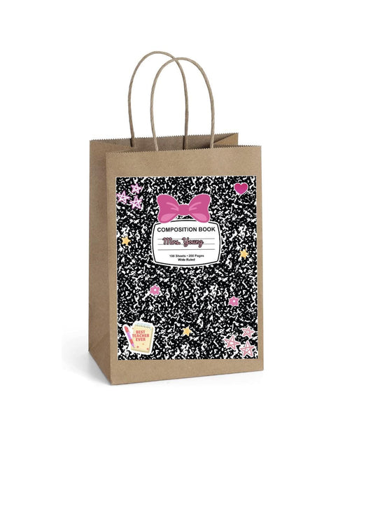 Teacher Appreciation Gift Bags, Teacher Gifts, School Staff, End of Year Favor
