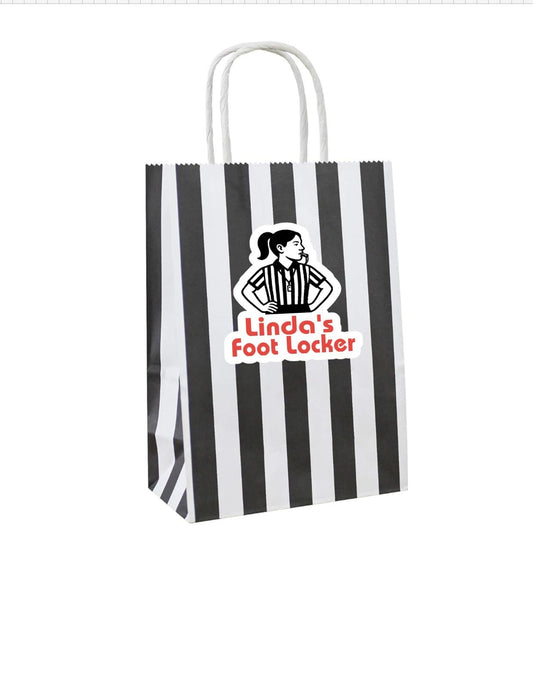 Sneaker party Gift Bag, White and black gift bag, goodie bag