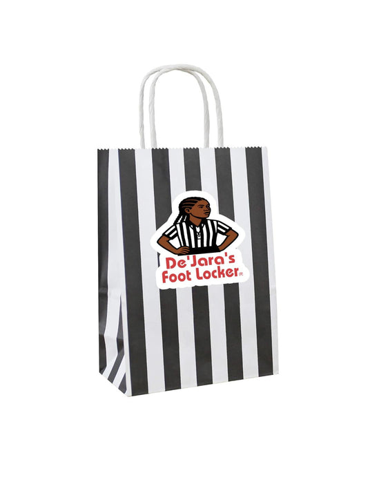 Sneaker party Gift Bag, White and black gift bag, goodie bag