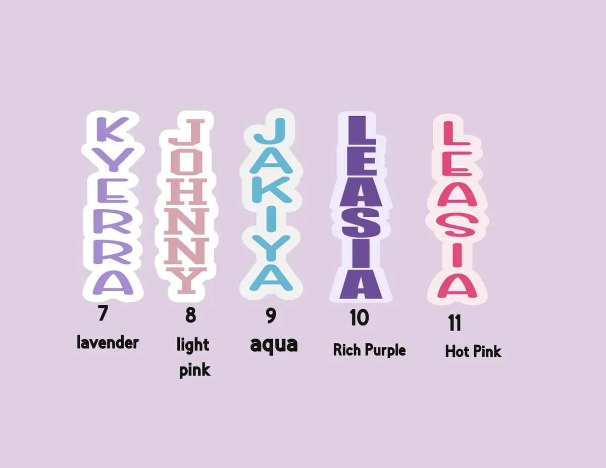 Personalized Name-Shaped Bookmark
