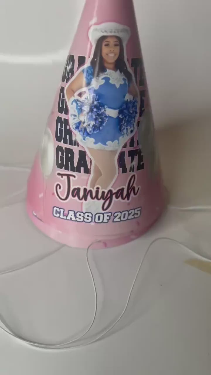 Class of 2025 Graduation Hat | Grad Party Decor | Customizable Party Hat